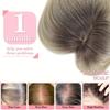 Topper Capelli con Frangia Ombré Chiusura Superiore Parrucca Aumenta Volume Capelli