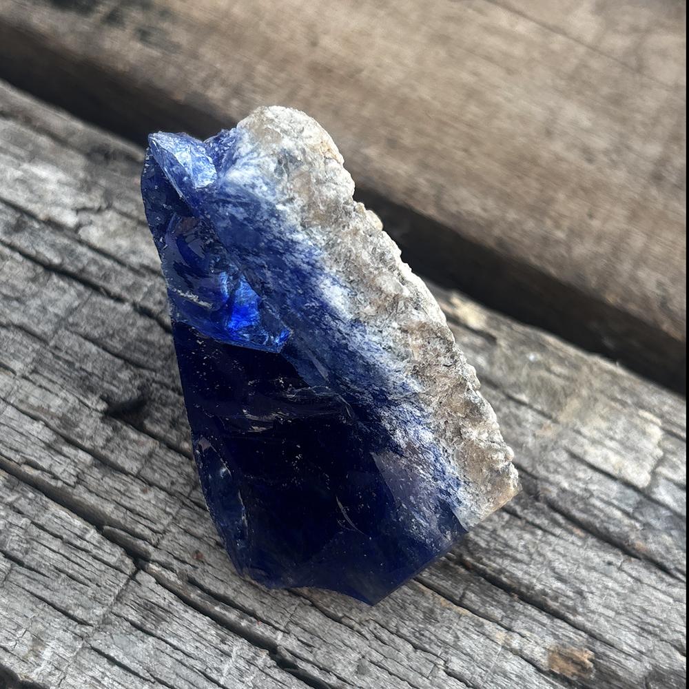 Lab-Created Blue Sapphire Loose Gemstone 307.85 Ct Rough Uncut Raw September Birthday Birthstone
