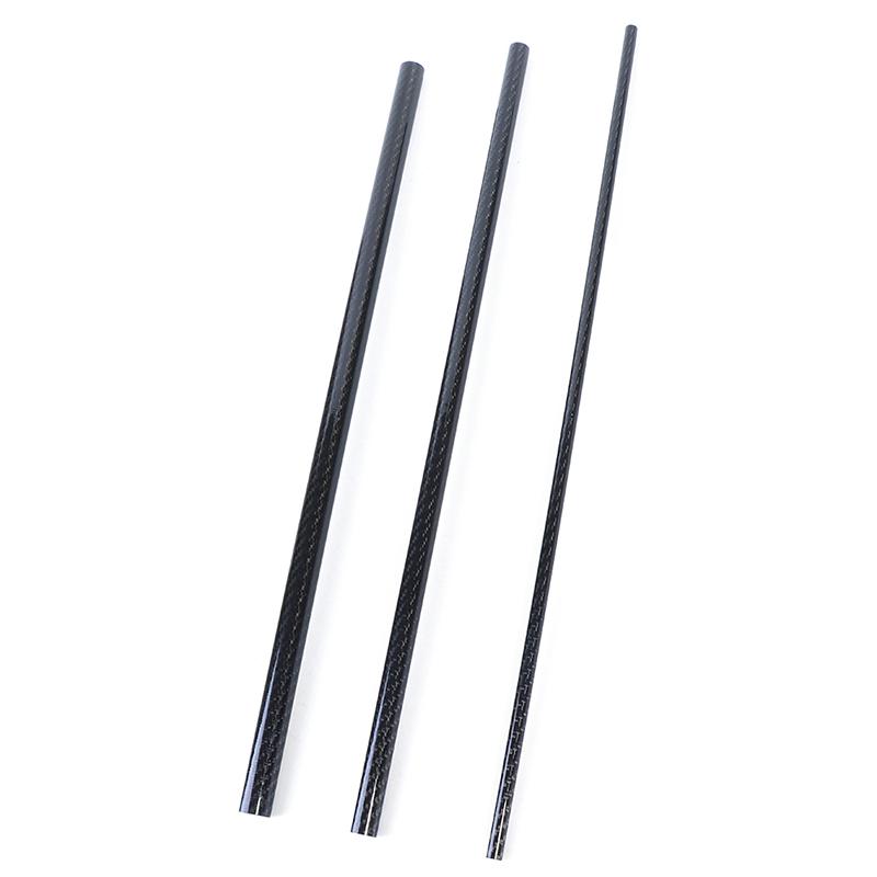 1ks Trubka z uhlíkových vláken Délka 500 mm Průměr 8-18 mm Pro RC model letadla