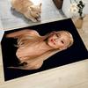 Golden Hair Portrait Carpet Rug Soft Washable Antislip Home Living Room Sofa Mats Personalized Christmas Rug