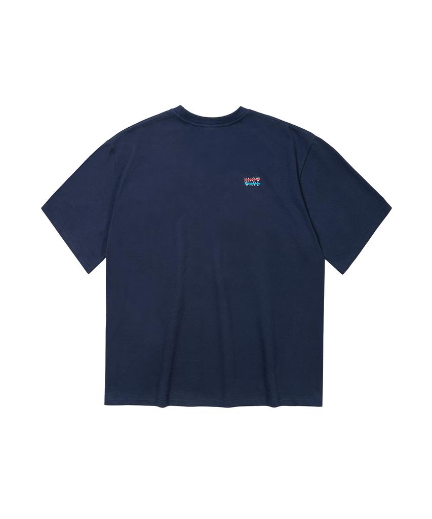 KNOW WAVE Arch Logo Tee Kn25T001Nvy (Navy)