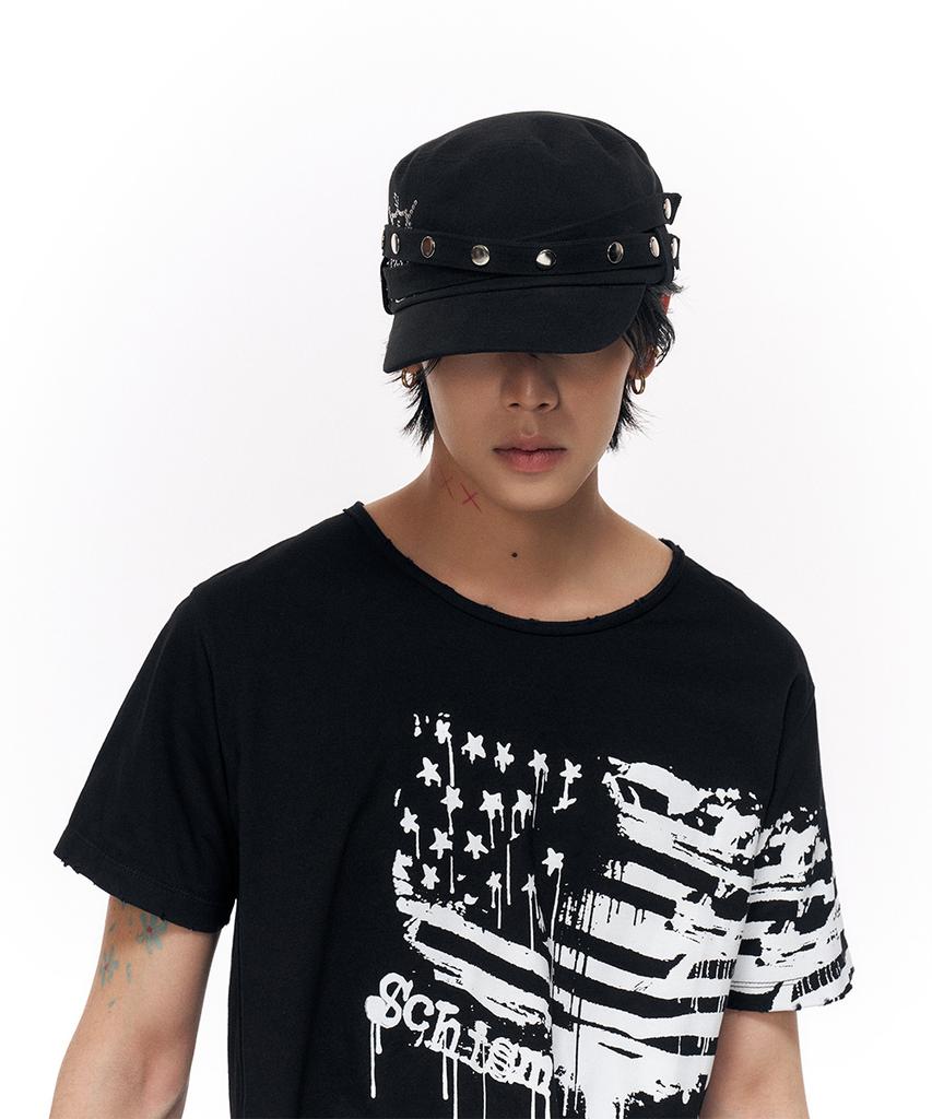 SCHISM INDUCING Snap Detail Casquette Black