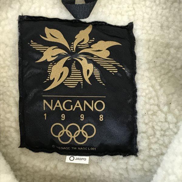 Japan 1998 Nagano Olympics Official Team Boa Jacket Men LL Navy Mizuno(USED)