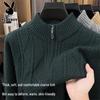 Men's Thickened Half-Zip Knit Sweater
