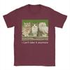 Oversized TShirt Beach Cat Owl Funny Meowl Cursed Internet T Shirts Pure Cotton Tee Shirt for Couple Y2K Short Sleeve Top Tees