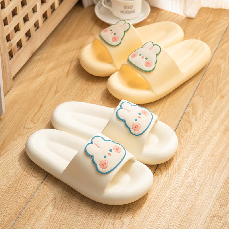 

Ruiliya copyright couple slippers summer rabbit indoor home use stepping on shit eva cool slippers 36-37 [normal size]
