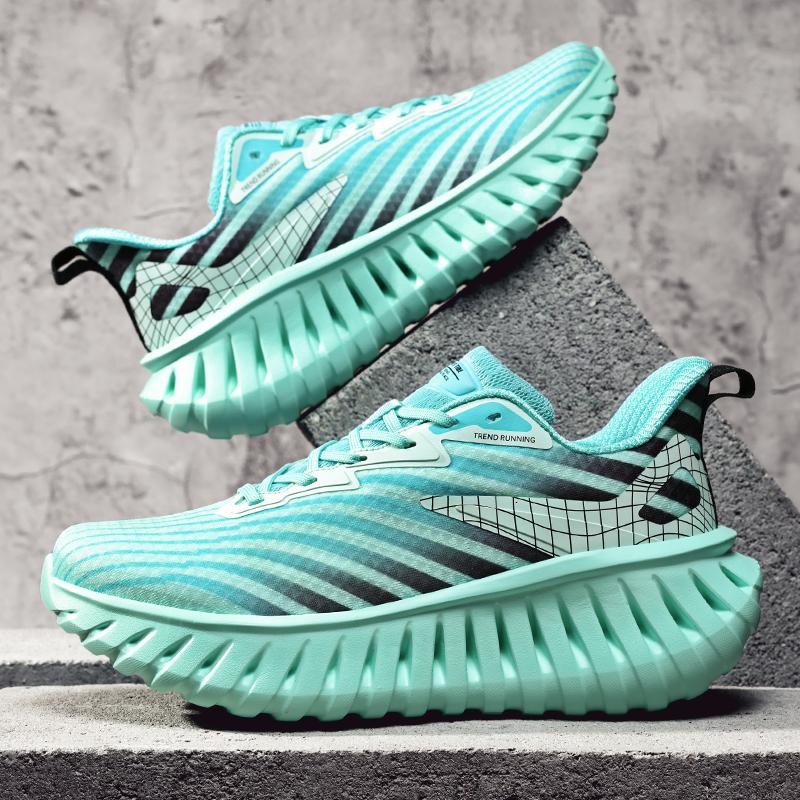 

Мужские спортивные кроссовки для бега, повседневные, марафонские, дышащие, легкие, женские, удобные, спортивные, нескользящие, для ходьбы 36 зелёный