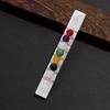Natural Selenite Stick Wire Wrapped 7 Chakra Stones Healing Rock Stone Specimen
