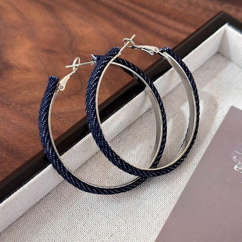 Silbernadel Leopard Harz Geo Runde Ohrringe, Retro Myer Stil, Nischen Design für Frauen