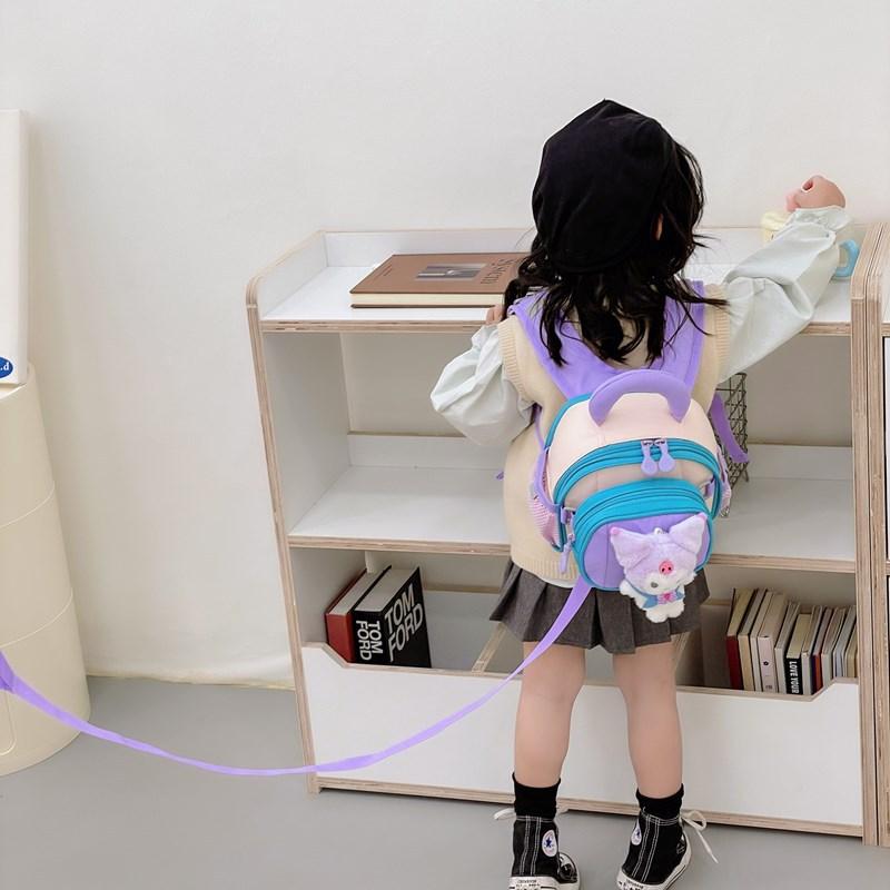 Kindergarten Baby Anti-Lost Schoolbag Cartoon Cute Doll Boys And Girls Backpack Children'S Backpack
