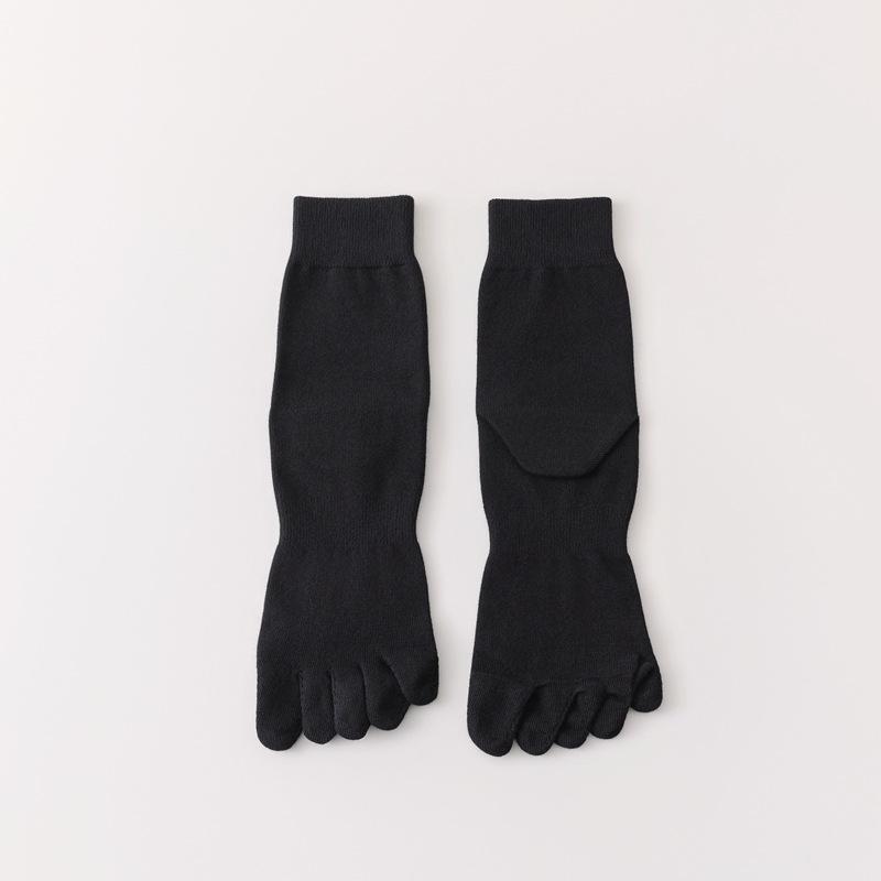 Spring And Summer Five-Finger Socks Men'S Thin Breathable And Deodorant Medium Tube Socks Sports Five-Toed Stockings Sub-Finger Men'S Socks