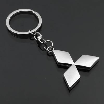 1pcs Car Style Metal Key Chain Accessories Pendant Key Ring For ASX Lancer Pajero Outlander Colt Galant L200 Ralliart