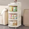 Snack Cabinet Cart Trolley Multi-Layer Snack Cabinet Cart Movable Bookshelf Rolling Drawer Storage Cabinets Drawer-Type Trolley