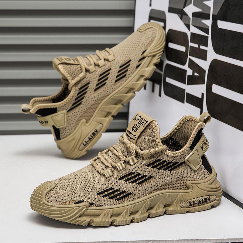 Breathable Lace Up Leisure Vulcanize Shoes for Men Running Mesh Spring Autumn Sports Sneakers Man Walking Summer Tennis Sale On