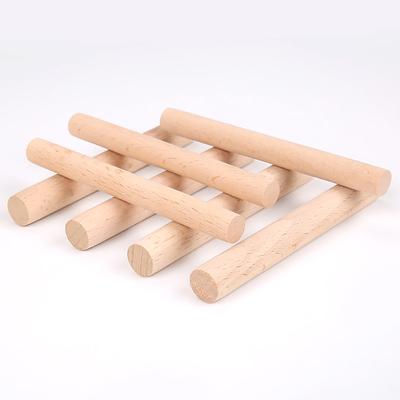 1PC Wooden Rods Hardwood Sticks Building Model Educational Toys Handmade DIY Craft