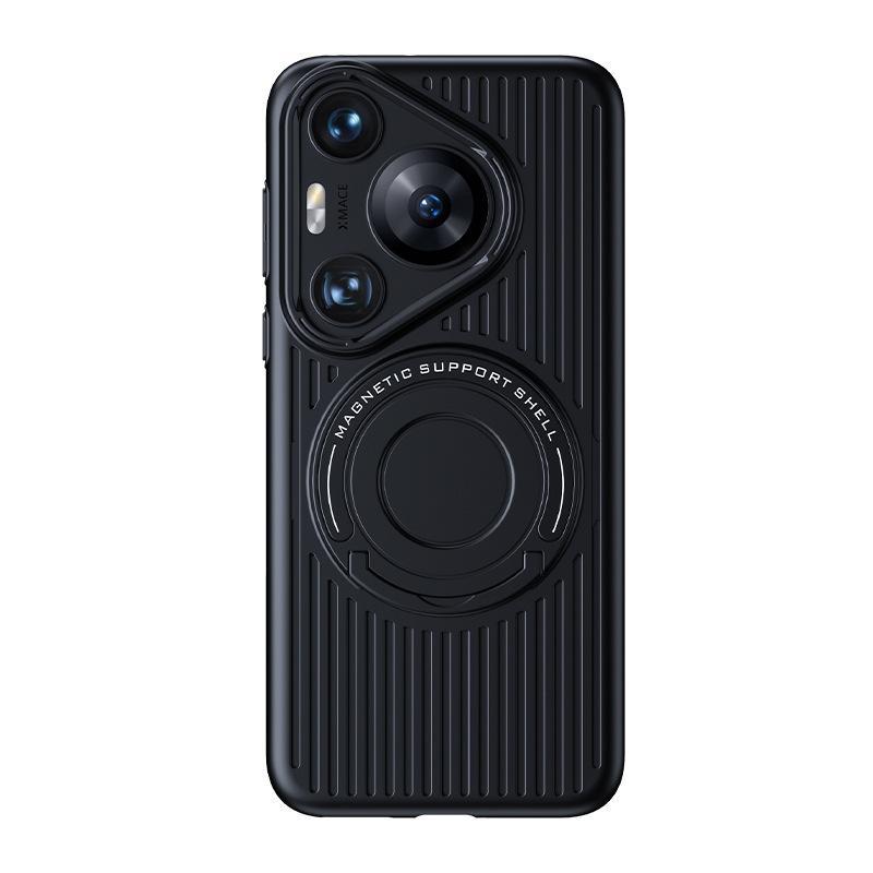 Applicable to Huawei mate70 mobile phone case, mesh case, heat dissipation rod, magnetic suction bracket, Honor Magic7 anti-drop hard case, new