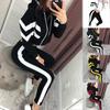 2023 Women's Hooded Cropped Sweatshirt Two-Piece Set - Autumn/Winter Collection