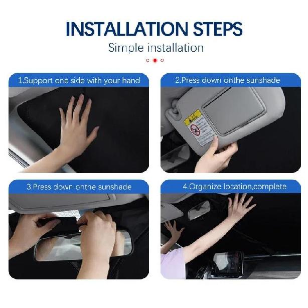 Car Window Sunshade Cover for JEEP Commander Sun Shade Windshield Visor Protector Windscreen Folding Auto UV Protection CurtainWindshield Sunshades 1