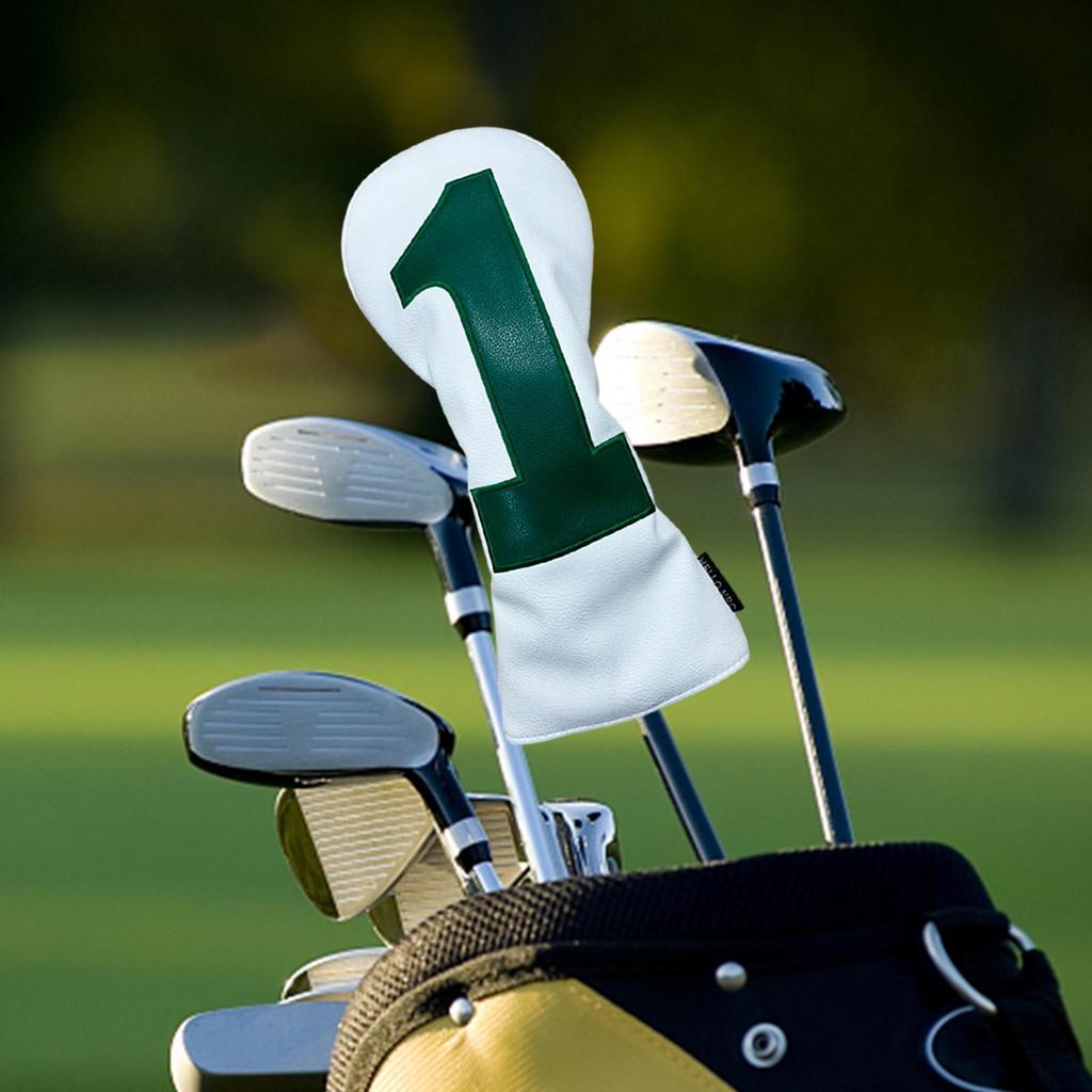 Faux-Leder Golfschläger-Tasche, Holzschutz, Stilvolle Abdeckung für Putting und Training