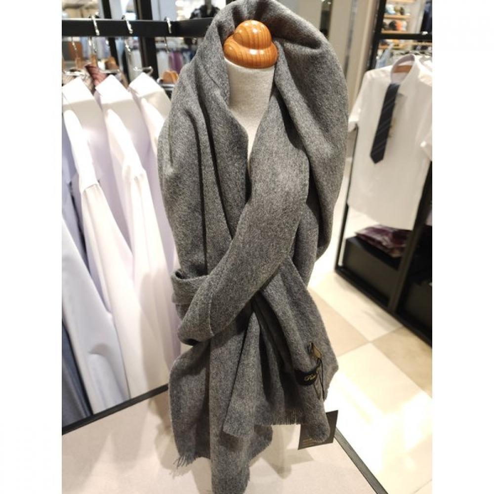 Notig Woven Cashmere Scarf Gray Omw1acf2101g1