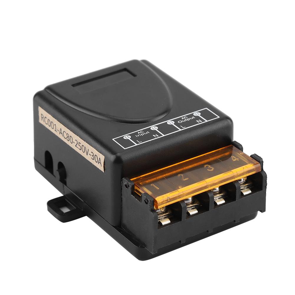 3000W Wireless Relay One way Remote Control   Receiver   Transmitter (AC80-250V)