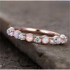 Diamond Rose Gold Ring Womens Versatile Temperament Ring Holiday Gift