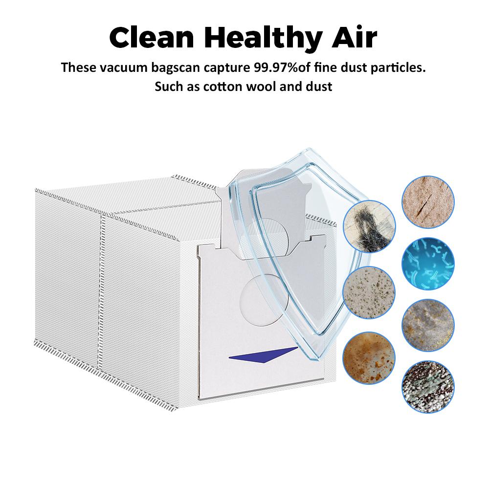 Dust Bags For Ecovacs DEEBOT N30 Omni N30 Pro Omni N30 Pro Sweeping Robot Vacuum Cleaner Spare Parts Trash Bag Home Accessories