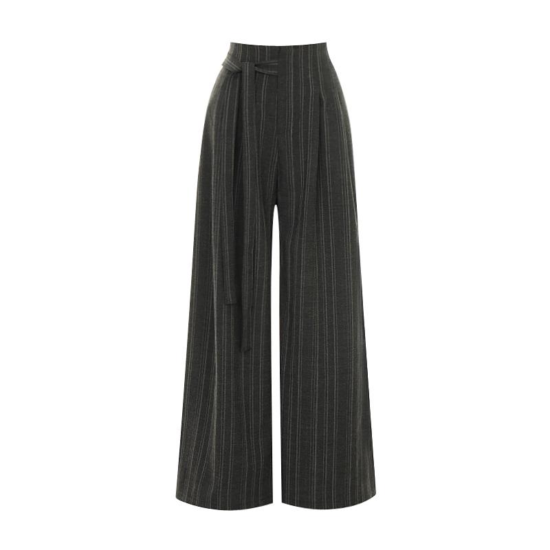 TVIEW Tie Stripe Elastic Pants_V6A-Cpt011