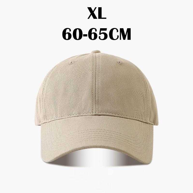Unisex Czapka na dużą głowę 60-65cm Gładka zakrzywiona czapka z daszkiem Odporna na kurz czapka baseballowa Jednolita regulowana czapka rekreacyjna Męska Damska