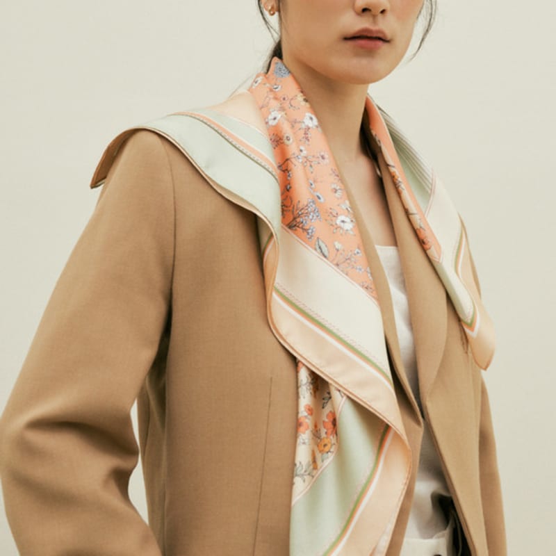 Saint Luxure Mini Square Scarf Petite Garden SL22SMSPG