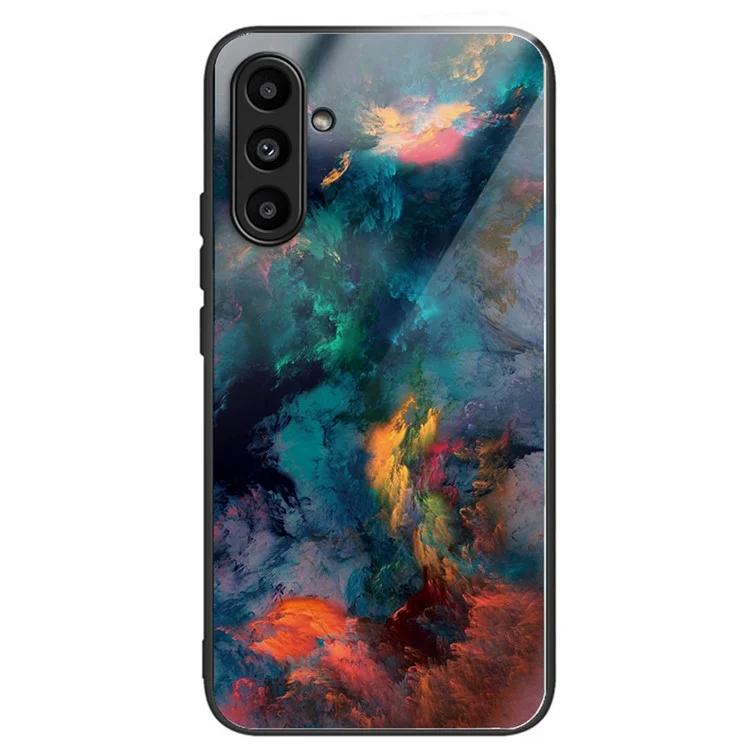 

Чехол из закаленного стекла для Samsung Galaxy A14 4G / 5G TPU Frame Pattern Printing
