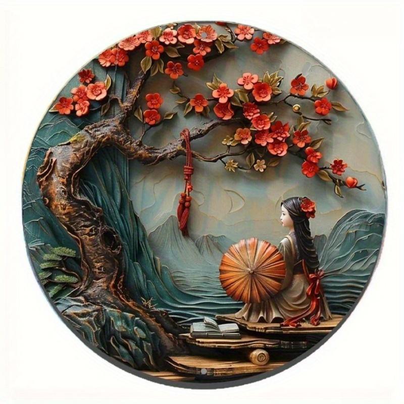 

2D Плоский 20*20см, Круглая Деревянная Настенная Декоративная Табличка, Декор для Входа, Подарок, Украшения для Комнаты, Балкона, Окна, для Бара, Кафе, Клуба, Дома, Декор Стен Комнаты. 20*20cm