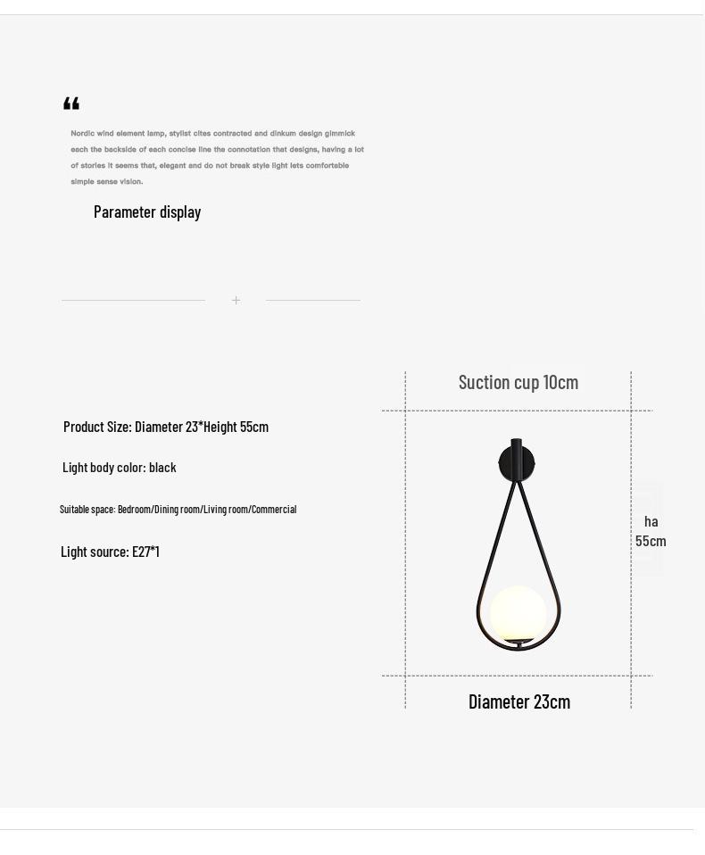 2022 Modern Minimalist Bedroom and Hallway Wall Lamp
