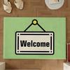 Welcome COOL Floor Mat Soft Flannel Rug Non-Slip Absorbent Mat For Bathroom Bedroom Home Decor