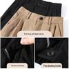 Women's 2025 High Waist Slim Fit Loose Draped Gray or Black Suit Pants for Spring and Autumn