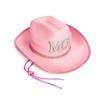 Fashion Rhinestone Letters Mom Dad Cowboy Hat Wide Brim Retro Western Cowboy Hat Vintage Jazz Hat For Gender Reveal Party