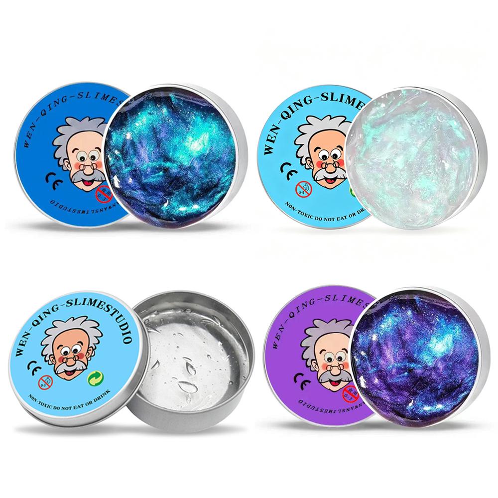 Hot Reusable Putty Liquid Crystal Bouncy Slime Toy Set Safe Mud Stress Relief Toys Color Clay Handmade DIY Handgum Playdough