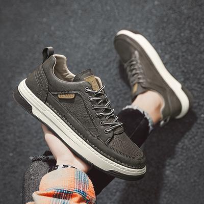 Módne Klasické Pánske Tenisky Platforma Šnurovacie Ležérne Topánky pre Mužov Kožené Tenisky Nové Pohodlie Ploché Topánky Jarné Pánske Mokasíny Topánky