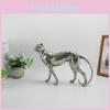 Resin Cheetah Decor Figurine With Antique Finish For Living Room Or Desk