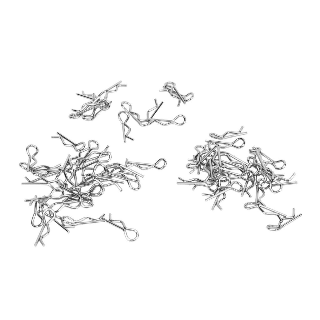 60PCS RC Car Body Clip 17mm 1.0mm Dia Easy Removal Installation for 1Celsius16 1Celsius18 RC Car Truck