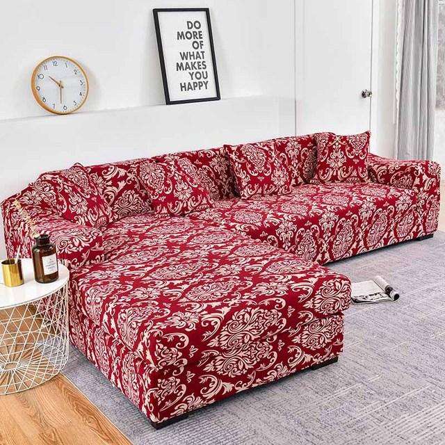 Elastische Sofabezüge für Wohnzimmer L-förmiges Sofa müssen Stretch-Eckcouch-Abdeckungs-Schonbezüge Sessel kaufen
