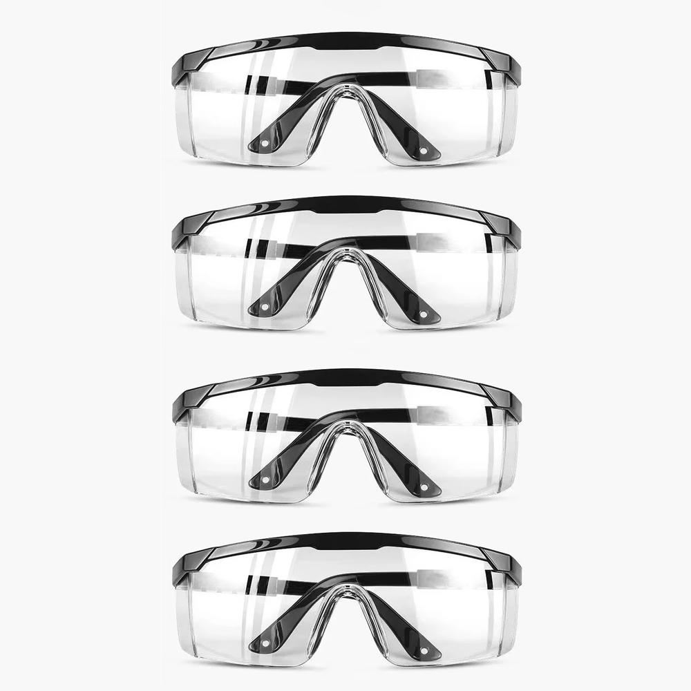 2PCS/4PCS Anti-Splash Work Safety Glasses Dustproof Industrial Eye Protection Lab Goggles Windproof Cycling Goggles