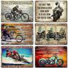 Crosscountry Motorcycle Tin Sign Vintage Metal Wall Decor Garage Home Bar Metal Plaque