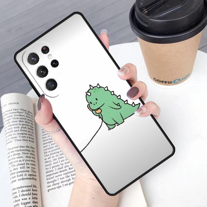 Cartoon Animal Dinosaur Couple phone case Cover For Samsung Galaxy S24 S25 Ultra S21 S22 Ultra S10E Note 10 Plus 20 FE S23