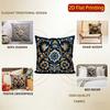 2D Floral Embroidered Pattern Decorative Cushion Covers Pattern Cushion Cover Suitable For Sofa Bedroom Car Pillow Cover