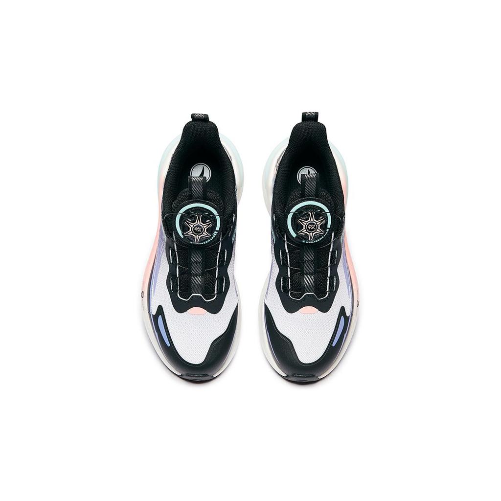 Anta Kids Running Series Comfortable Fashion Sports Shock Absorption Wear Resistant Low Top Running Shoes Kids sneaker Black 322445522U-3