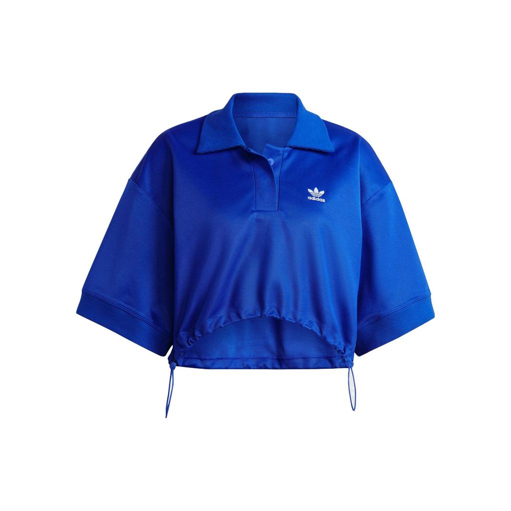 Adidas Originals SS23 Always Original Series Polo Shirt Women Tops Bright-Blue IC5587