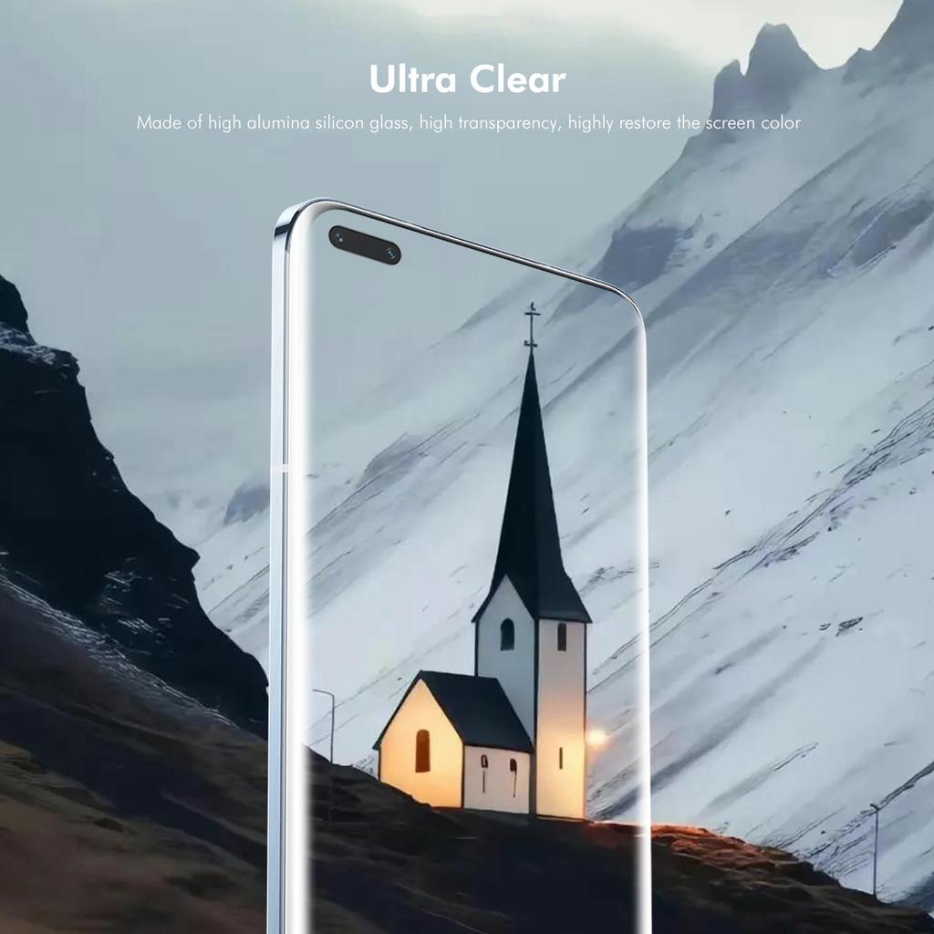 ENKAY HAT PRINCE Pentru Huawei Nova 11 Pro/11 Ultra Protector Ecran UV Curbat Atingere Sensibilă Film Clar Suport Deblocare Amprentă