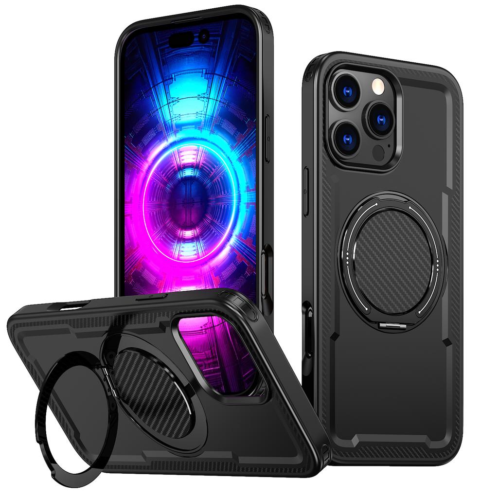 For iPhone 16 Pro Max Case Compatible with MagSafe TPU+PC Kickstand Phone Cover