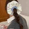 Oversized Satin French Hair Scrunchie For Women Elastic Ponytail Holder Headbands Hair Bands Elastic Hair Accessories
